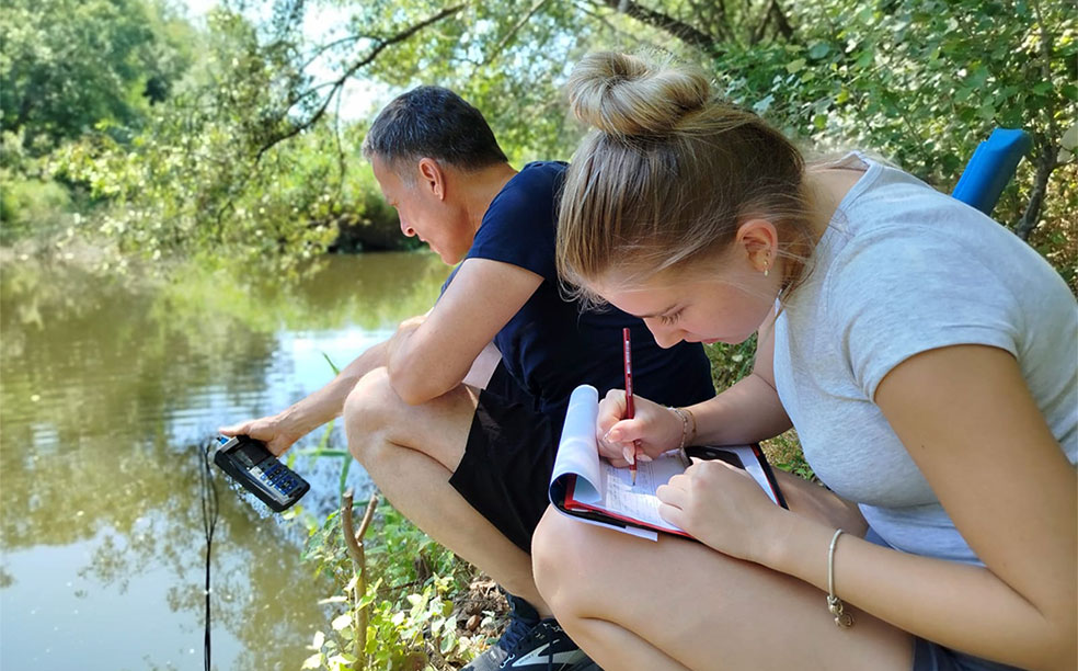 Messungen der chemo-physikalischen Parameter am Timok (Serbien) während des Joint Danube Survey 2025