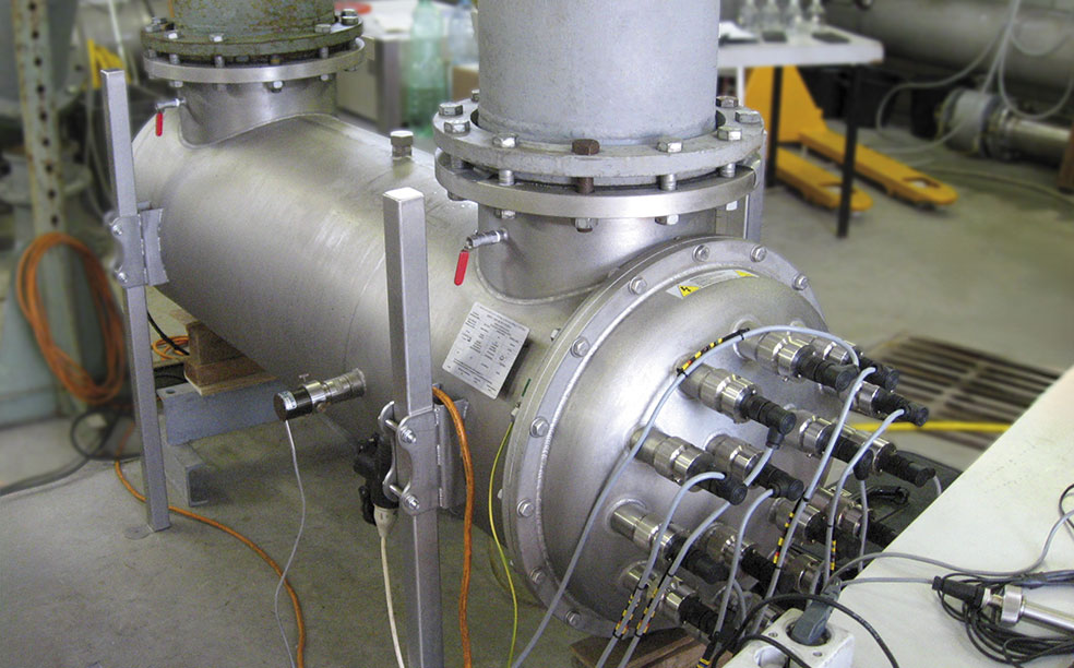 Testung einer UV Desinfektionsanlage am UV-Prüfstand Wiental